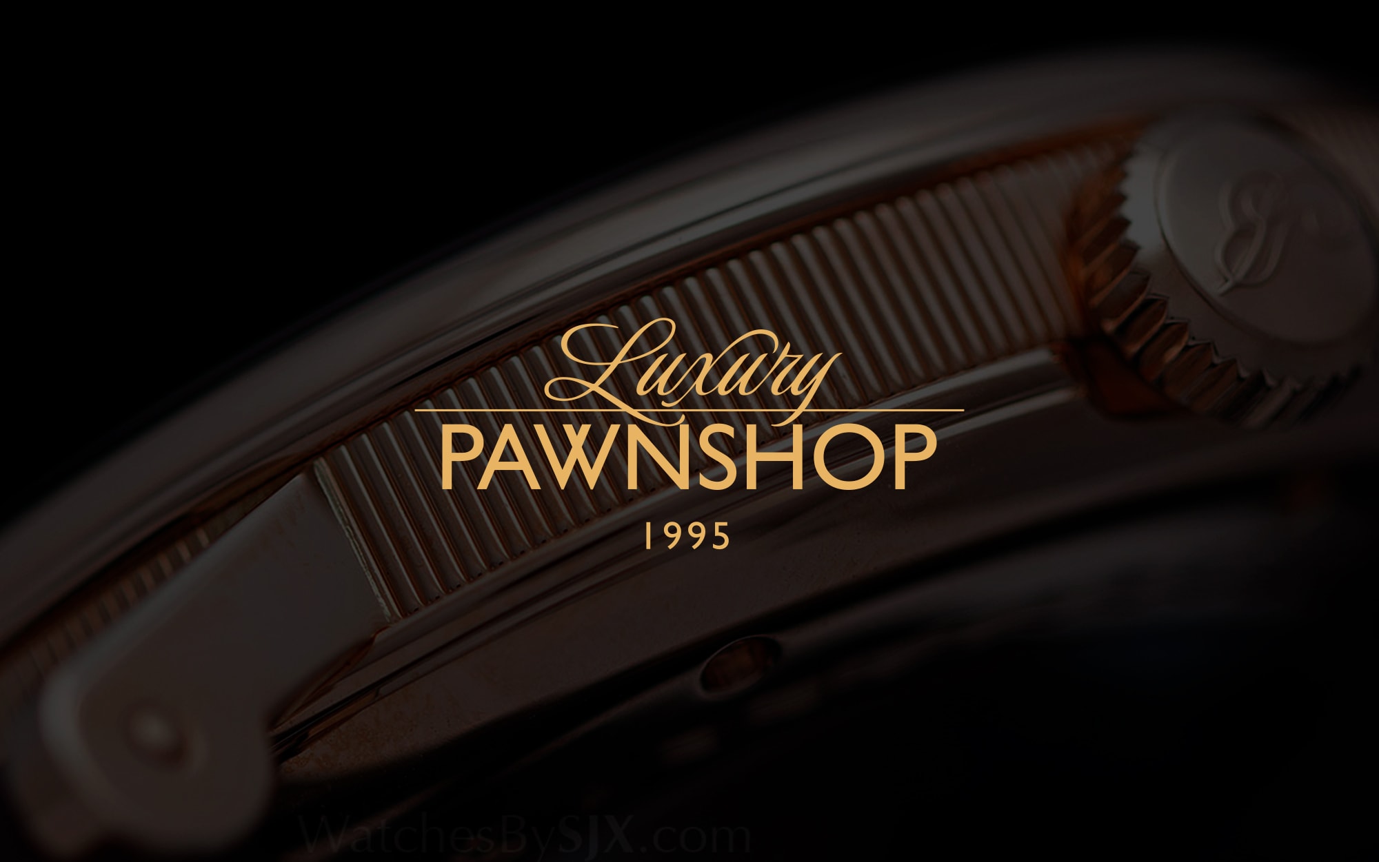 Luxury pawnshop typography logotype