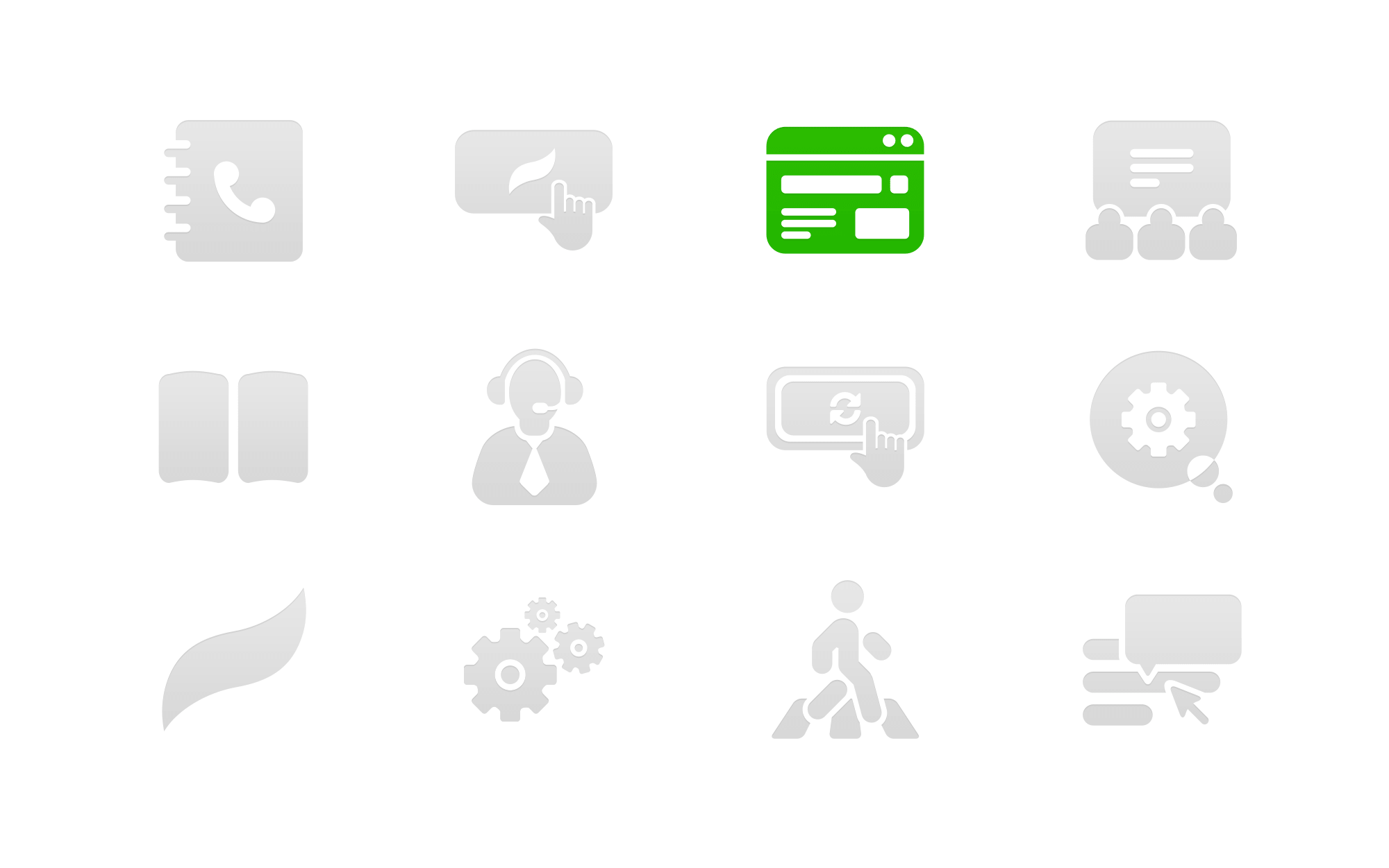 Icons design for advertising platform