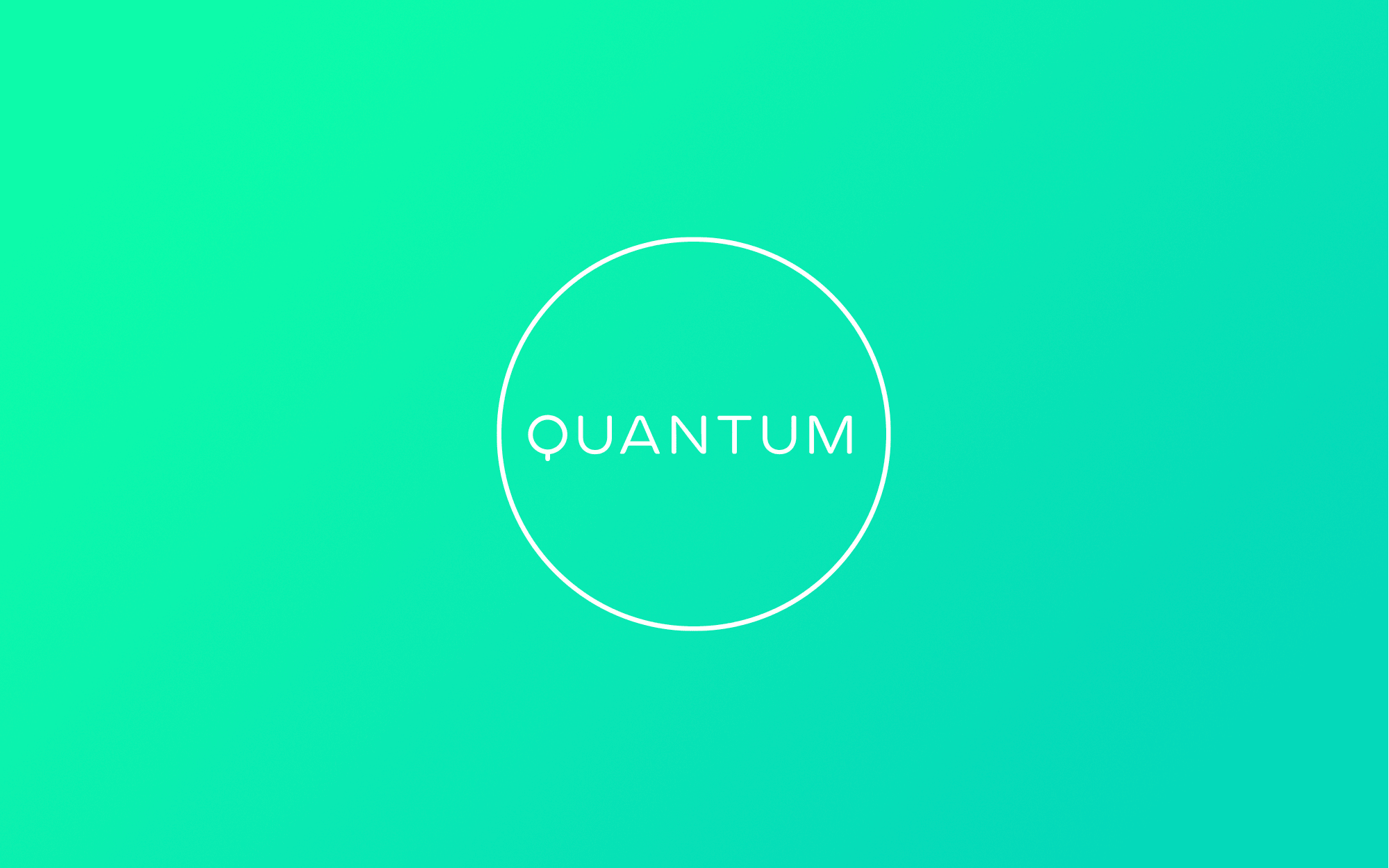 Разработанный логотип при формировании брендинга для компании Quantum.