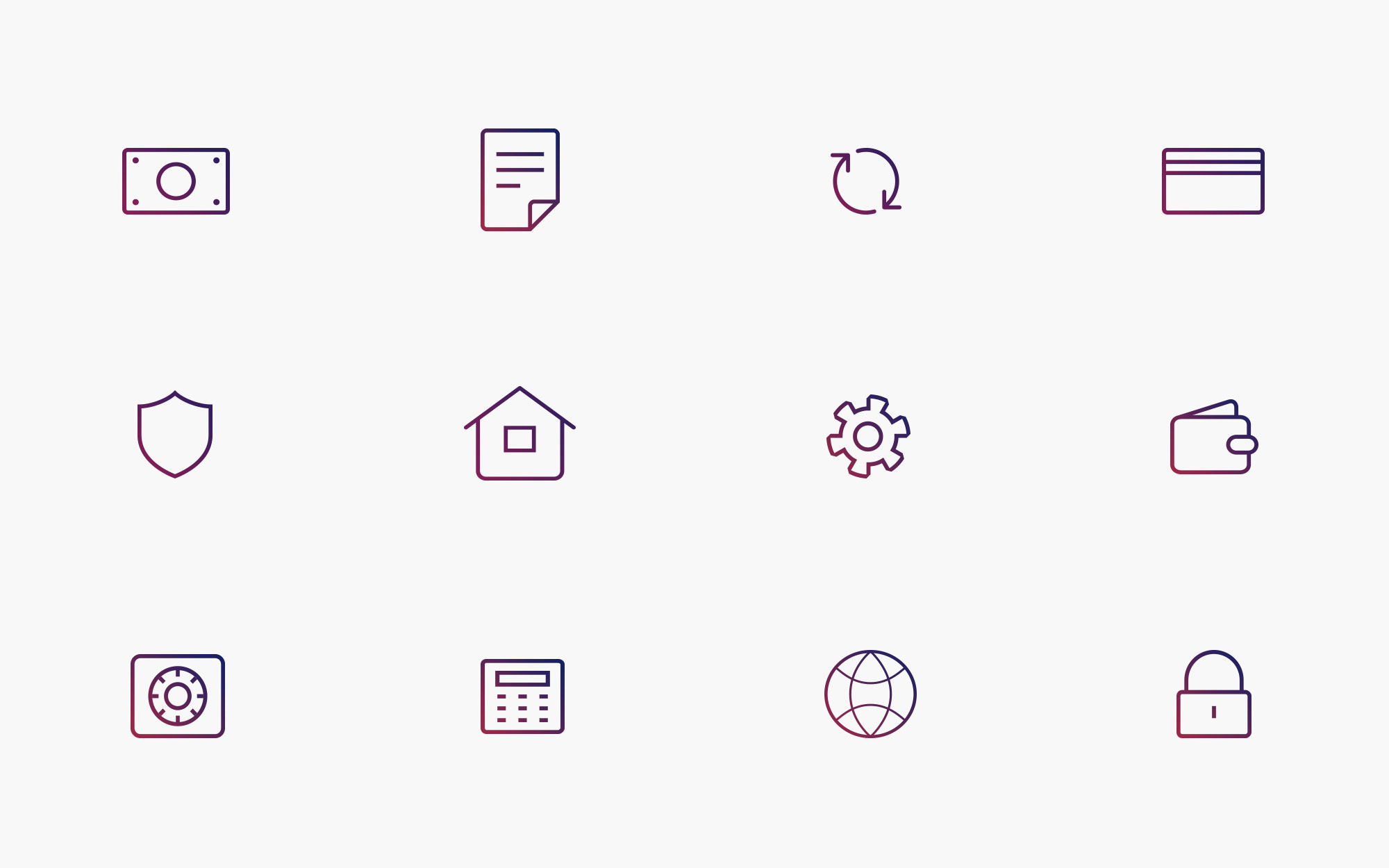 banking web-site icons